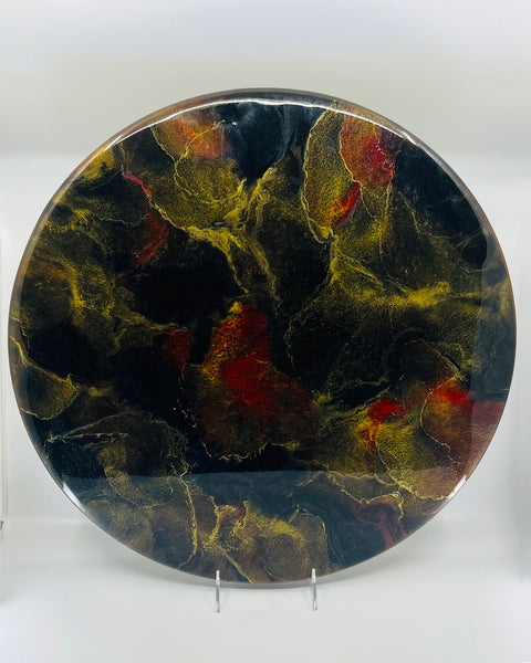 16 Inch Marbled Lazy Susan Turntable - The Green Wine