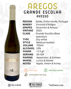 Encosta d'Arêgos 'Arêgos' Grande Escolha Avesso White 2023 - The Vinho