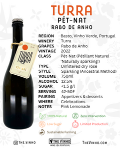 Turra Pét-Nat Rabo de Anho Rosé 2022 - The Vinho