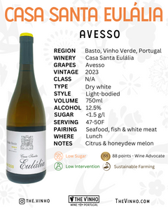 Casa Santa Eulália Avesso White 2023 - The Vinho