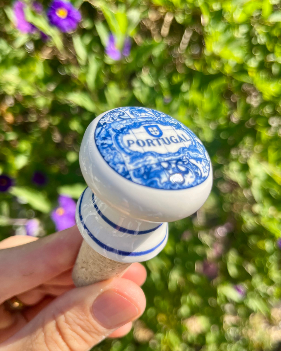 Azulejo Bottle Stopper - The Vinho