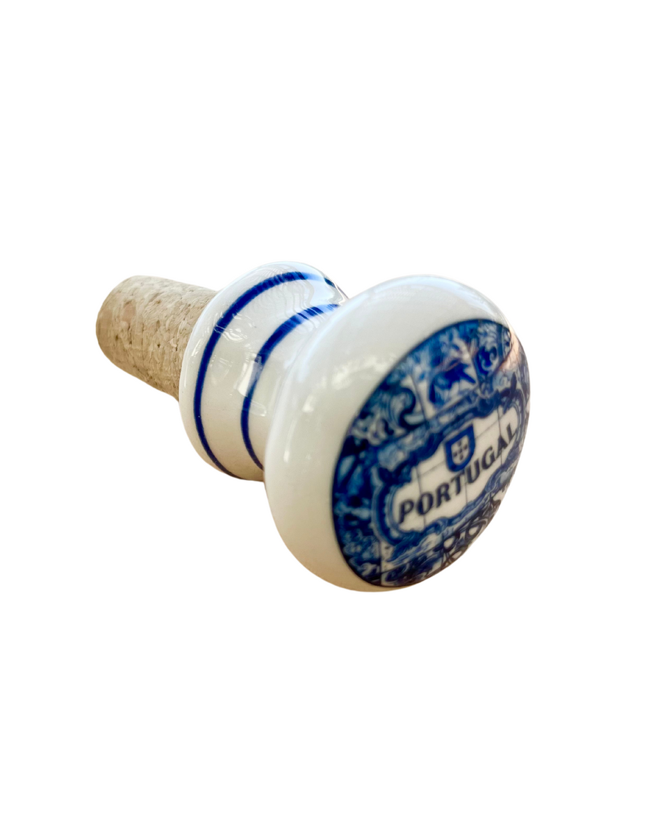 Azulejo Bottle Stopper - The Vinho