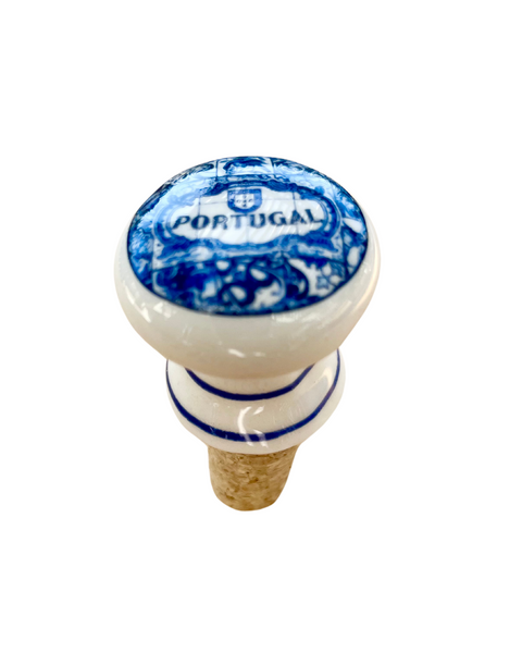 Azulejo Bottle Stopper - The Vinho