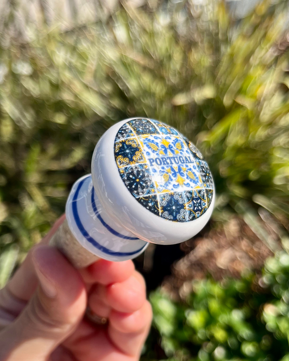 Azulejo Bottle Stopper - The Vinho