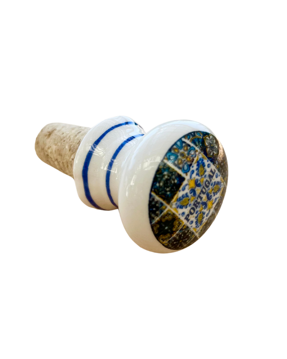 Azulejo Bottle Stopper - The Vinho