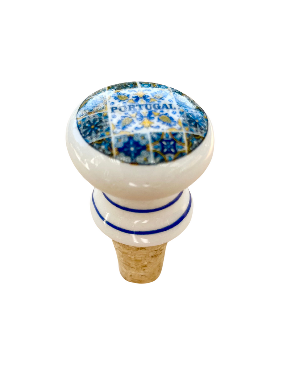 Azulejo Bottle Stopper - The Vinho