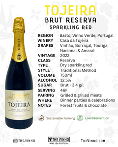 Casa da Tojeira 'Tojeira' Brut Sparkling Reserva Red Blend 2022 - The Vinho