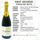 Casa da Tojeira 'Tojeira' Brut Sparkling Reserva White Blend 2022 - The Vinho
