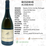 Casa do Barroso Alvarinho Reserva White 2024 - The Vinho