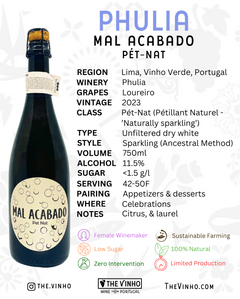 Phulia 'Mal Acabado' Pét-Nat Loureiro White 2023 - The Vinho
