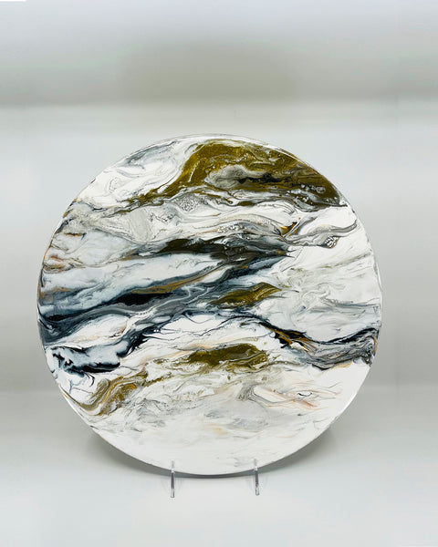 15 Inch Marbled Lazy Susan Turntable - The Green Wine