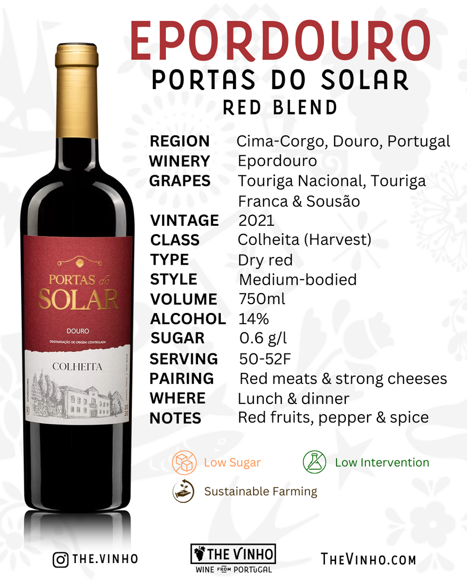 Epordouro 'Portas do Solar' Colheita Red Blend 2021