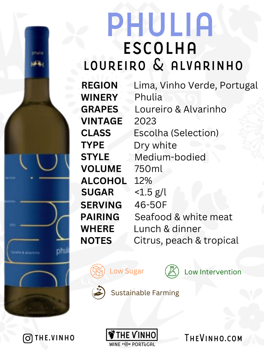 Phulia Loureiro & Alvarinho White 2023 - The Vinho