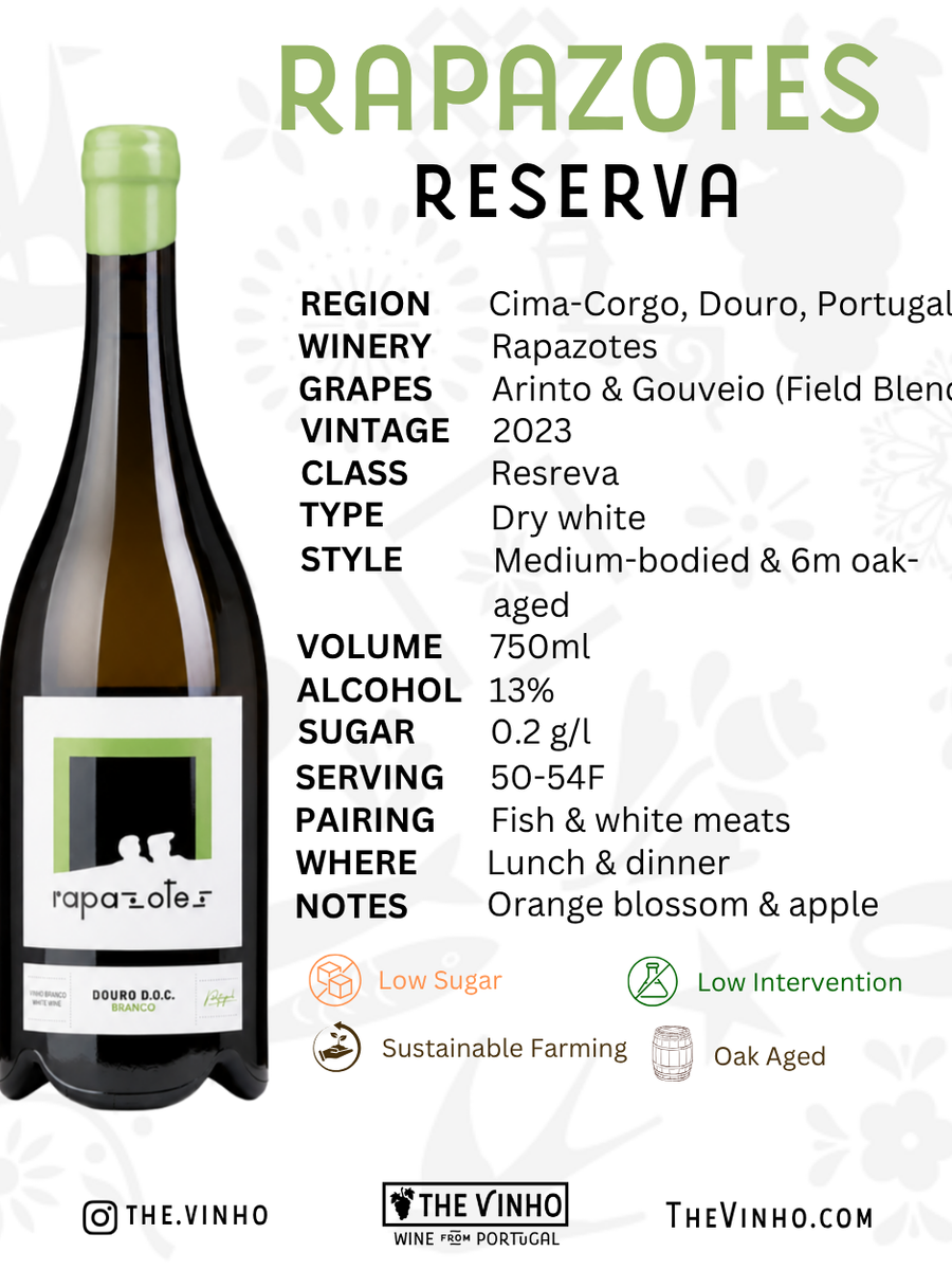 Rapazotes Reserva White Arinto & Gouveio 2023