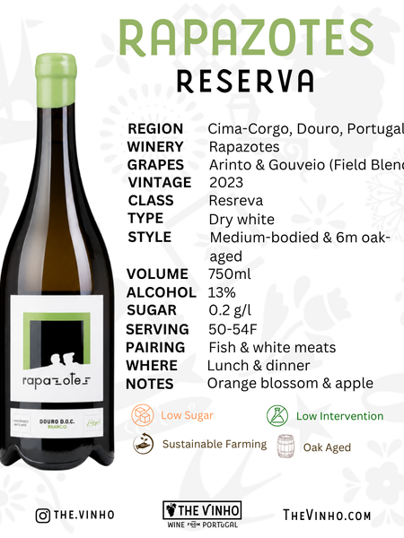 Rapazotes Reserva White Arinto & Gouveio 2023