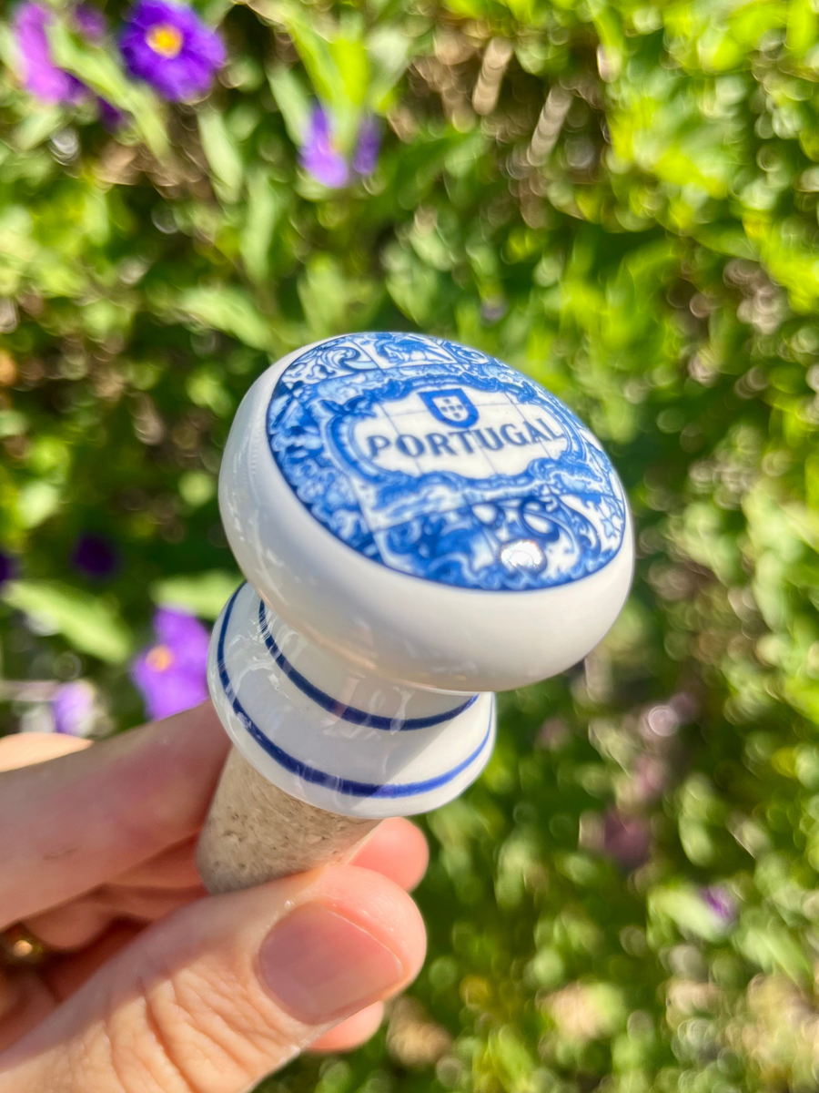 Azulejo Bottle Stopper - The Vinho