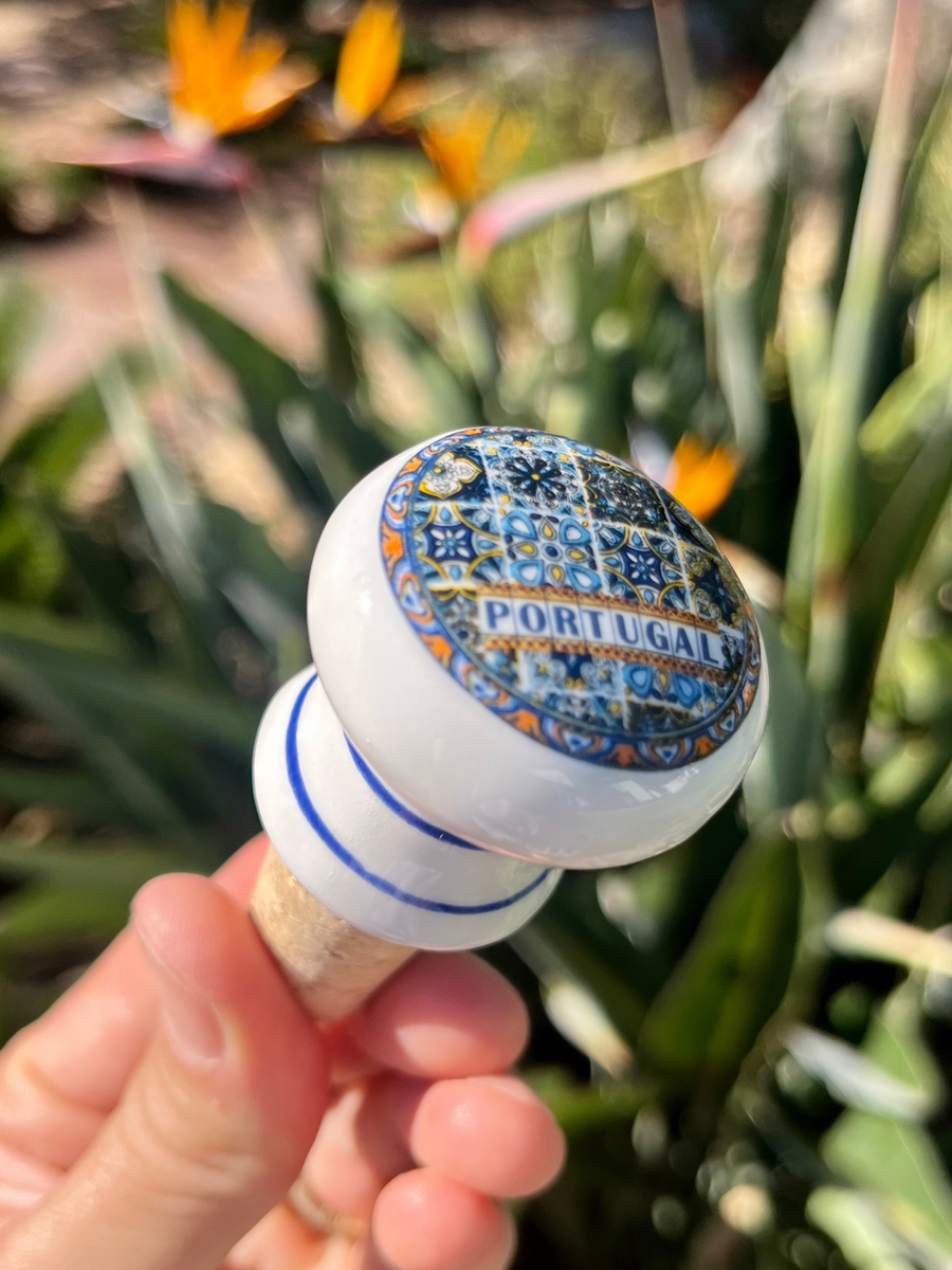 Azulejo Bottle Stopper - The Vinho