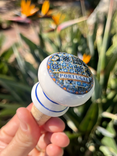 Azulejo Bottle Stopper - The Vinho