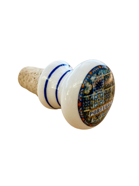 Azulejo Bottle Stopper - The Vinho