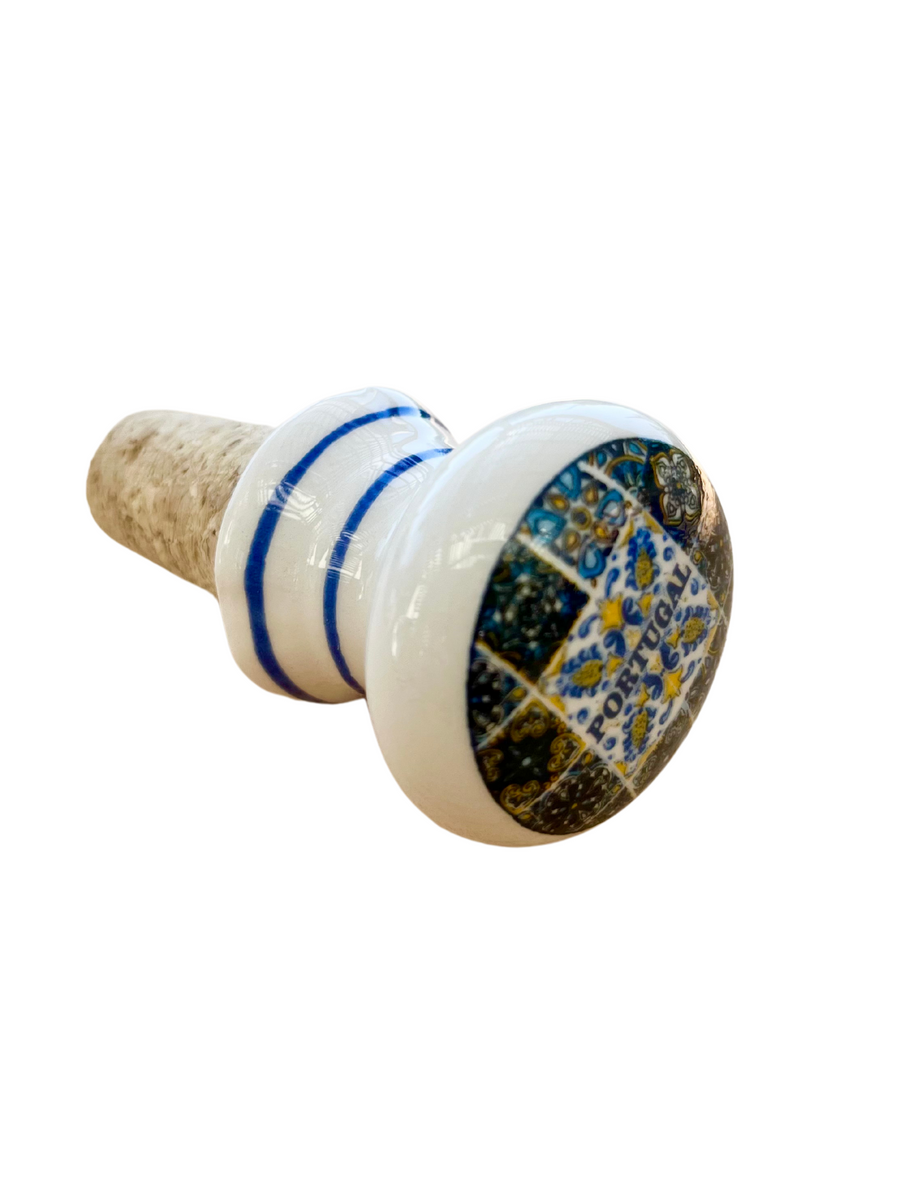 Azulejo Bottle Stopper - The Vinho