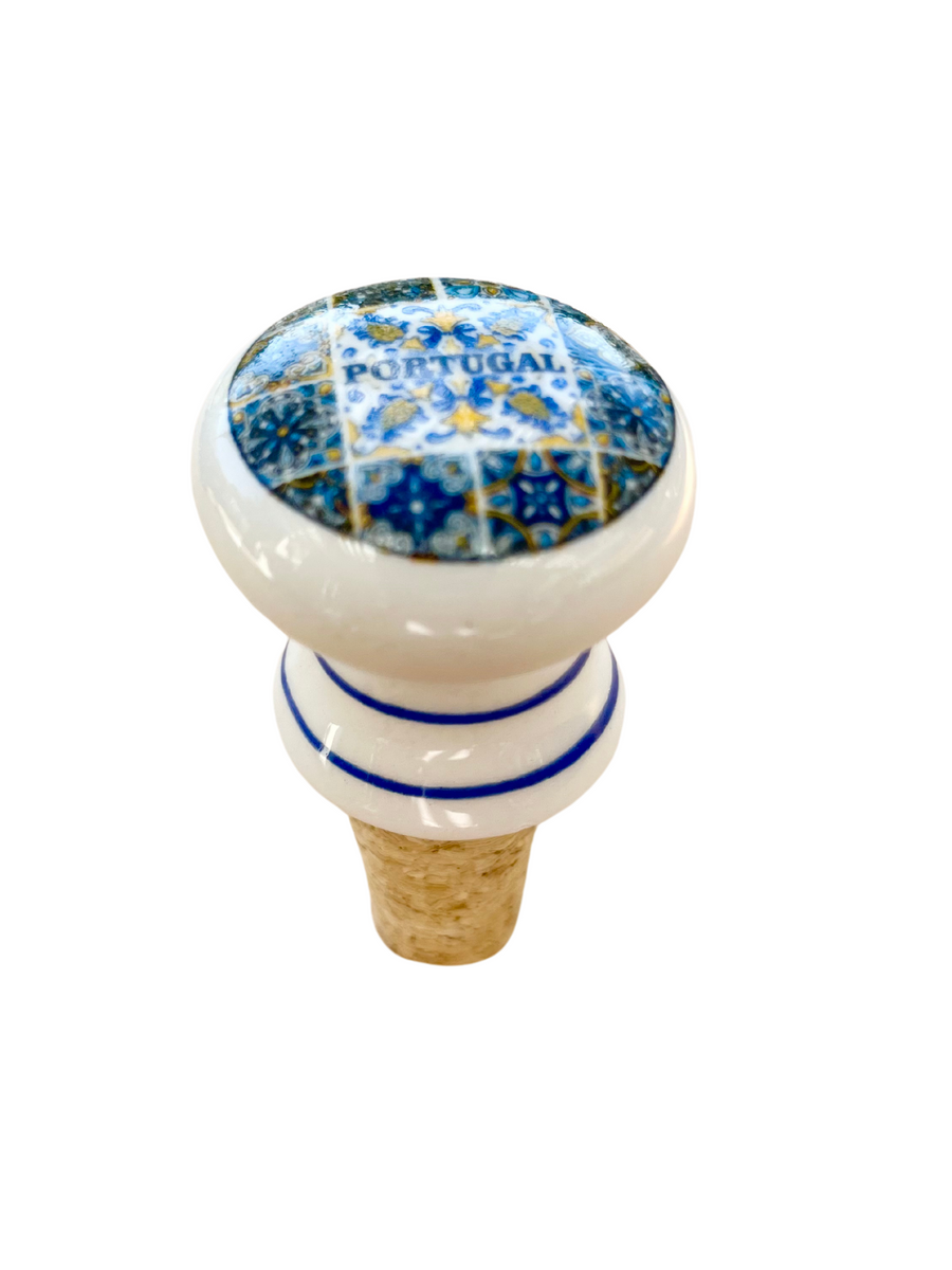 Azulejo Bottle Stopper - The Vinho