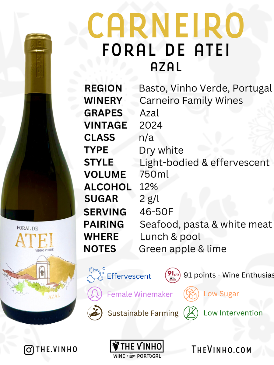 Carneiro 'Foral de Atei' Azal 2024 - The Vinho