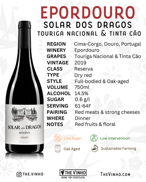 Epordouro 'Solar dos Dragos' Reserva Red Blend 2019 - The Vinho