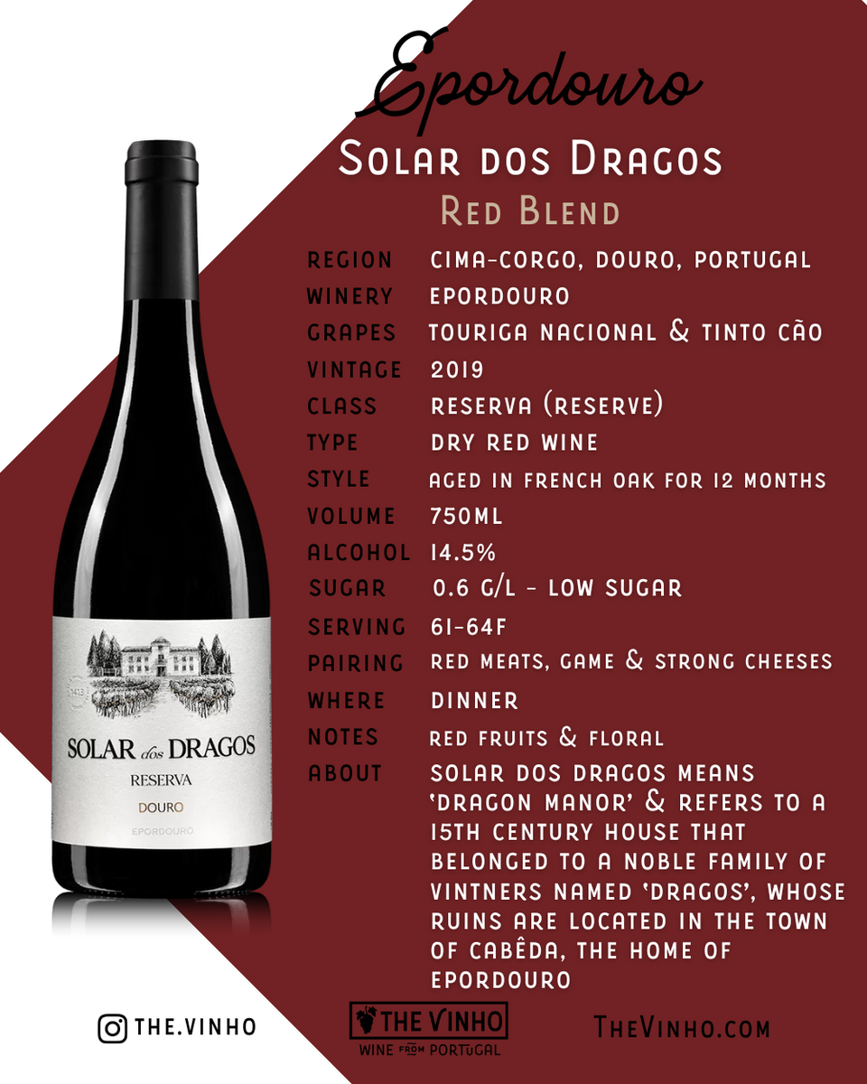 Epordouro 'Solar dos Dragos' Reserva Red Blend 2019