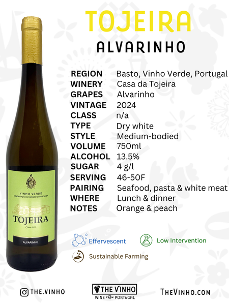 Casa da Tojeira 'Tojeira' Alvarinho 2024 - The Vinho