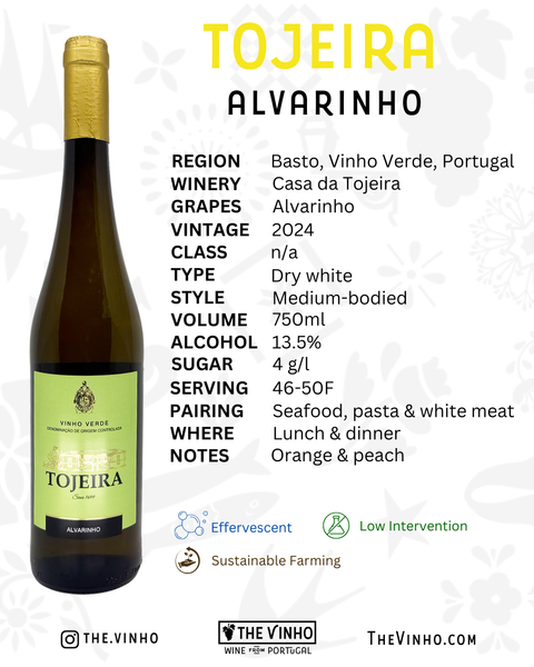 Casa da Tojeira 'Tojeira' Alvarinho 2024 - The Vinho