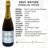 Casa da Tojeira 'Tojeira' Brut Nature Sparkling Arinto 2024 - The Vinho